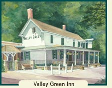 Watercolor painting - Valley Green Inn