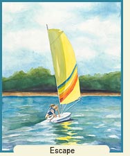 Watercolor painting - Escape