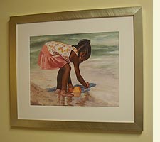 Watercolor painting - Intent - on display at Metro Health Hospital