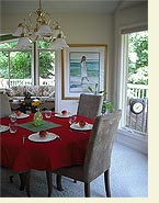 Casting Away Cares in dining room