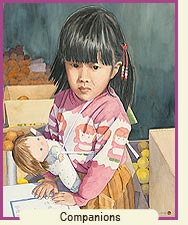 Watercolor painting - Companions