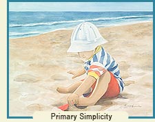Watercolor painting - Primary Simplicity