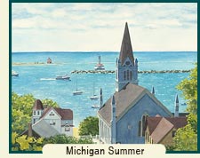 Watercolor painting - Michigan Summer