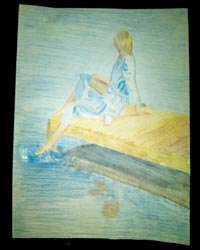 Ray's watercolor painting of Stillness