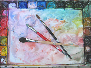watercolor palette