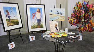 Braving the Wind watercolor series at Women's Expo 2012
