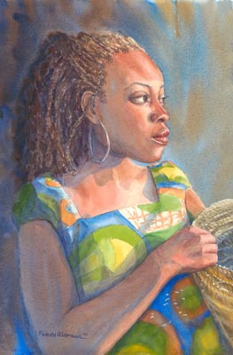 Justice - watercolor painting