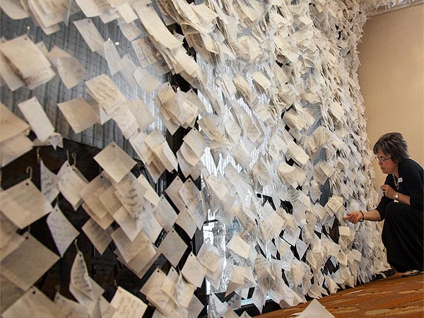 Wall of Hope with over 9000 notes