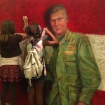 Two young ArtPrize visitors honor their heroes