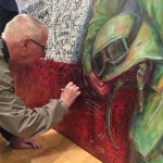Many ArtPrize Seven visitors got on their hands and knees to honor heroes