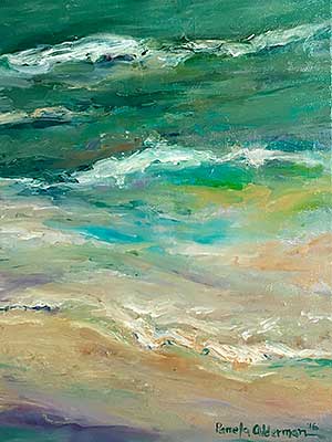 Turquoise Sea painting