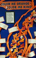 Color Me Orange—Color Me Kind third grader project