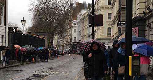 London on a rainy day