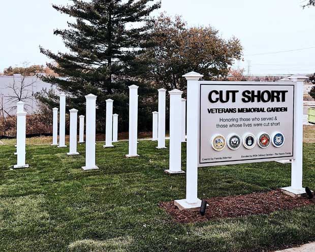 Cut Short - memorial garden for veterans